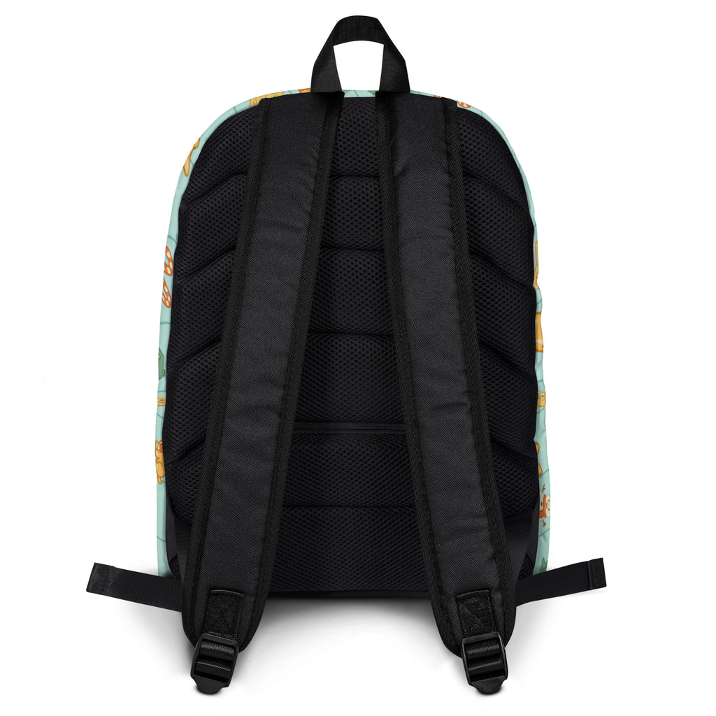 Kids Corgi Winter Winderland Backpack - Water-Resistant School Bag With Adjustable Padded Straps & Breathable Mesh Back
