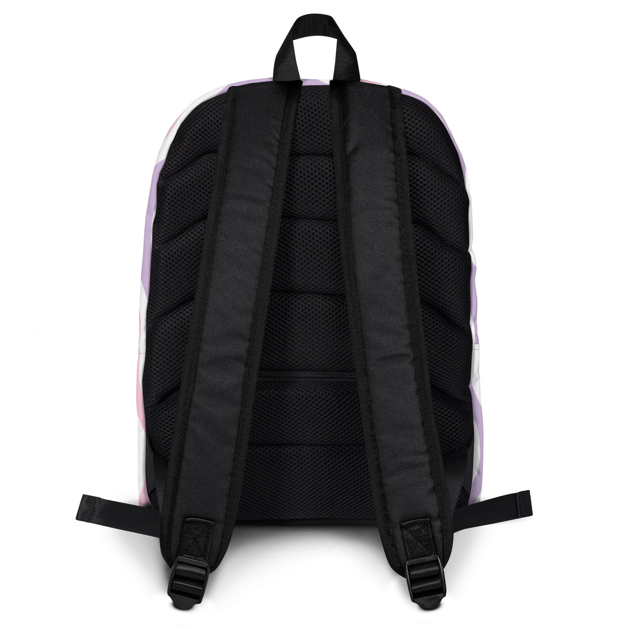 Girls Pink Wave Backpack - Water-Resistant School Bag With Adjustable Padded Straps & Breathable Mesh Back