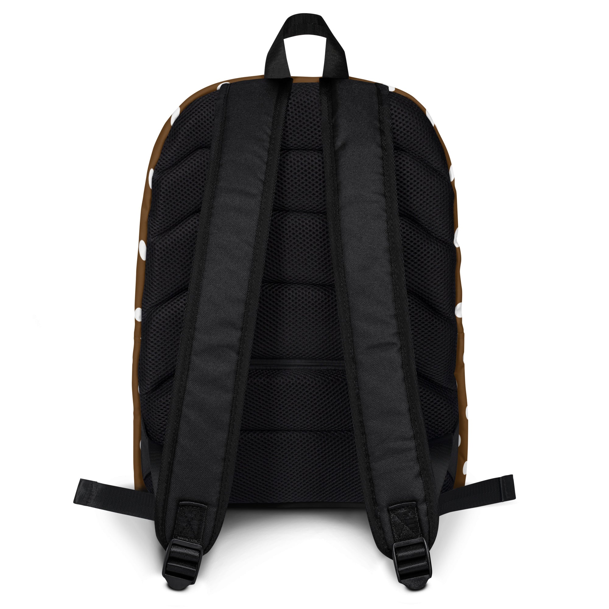 Kids Brown Polka Dot Backpack - Water-Resistant School Bag With Adjustable Padded Straps & Breathable Mesh Back