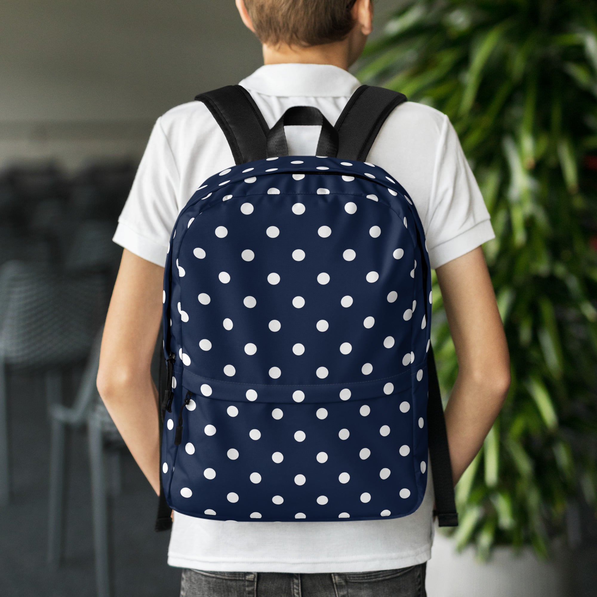 Kids Navy Backpack - Water-Resistant School Bag With Adjustable Padded Straps & Breathable Mesh Back