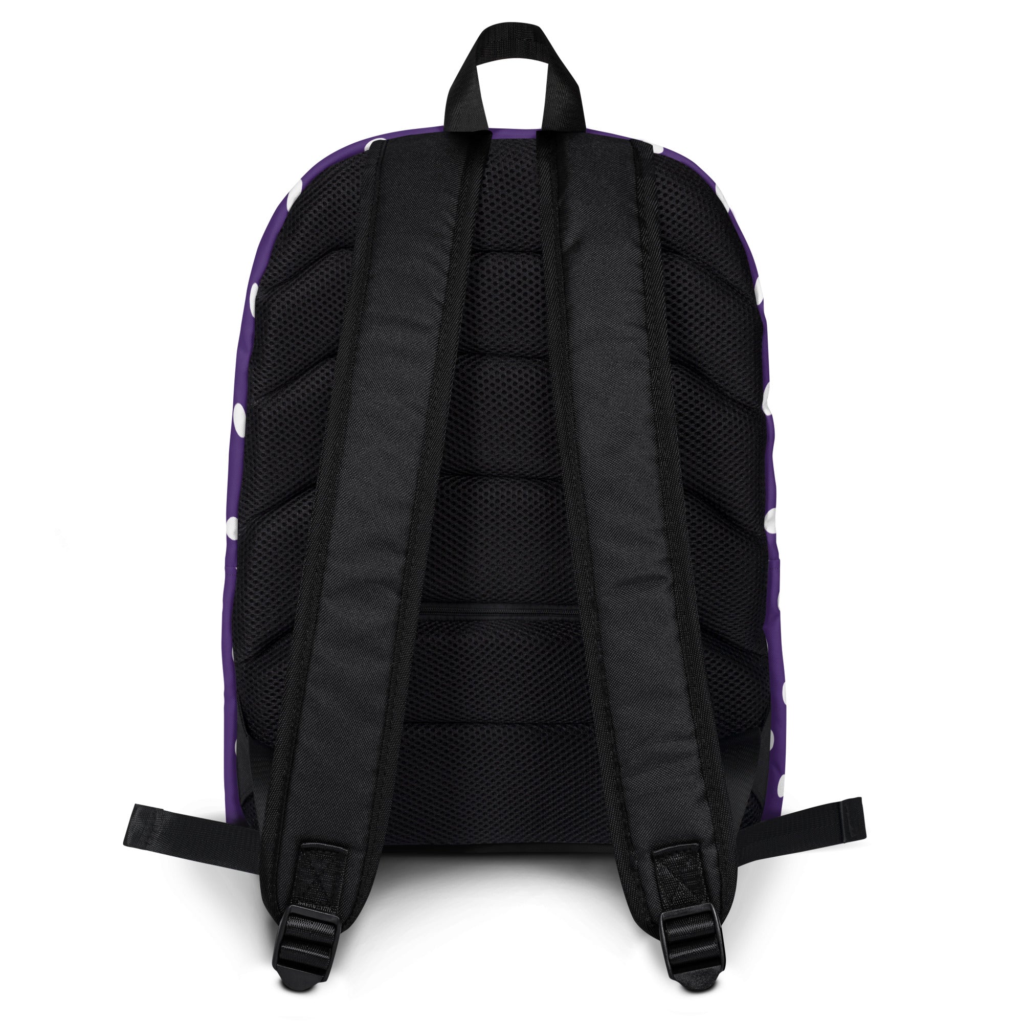 Girls Purple Polka Dot Backpack - Water-Resistant School Bag With Adjustable Padded Straps & Breathable Mesh Back