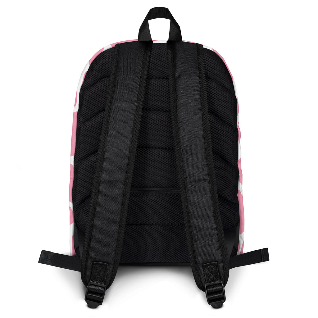 Girls Pink Cow Print Backpack - Water-Resistant School Bag With Adjustable Padded Straps & Breathable Mesh Back