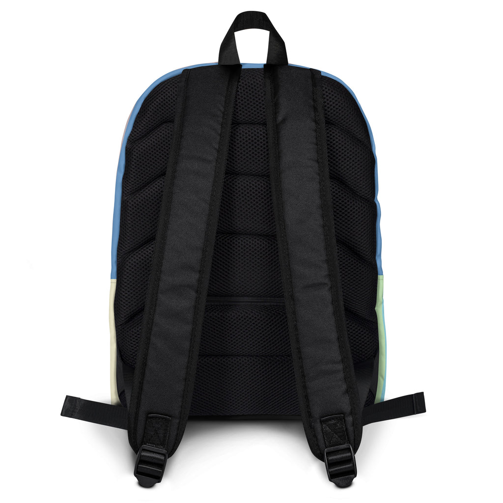 Girls Colorful Stripe Backpack - Water-Resistant School Bag With Adjustable Padded Straps & Breathable Mesh Back