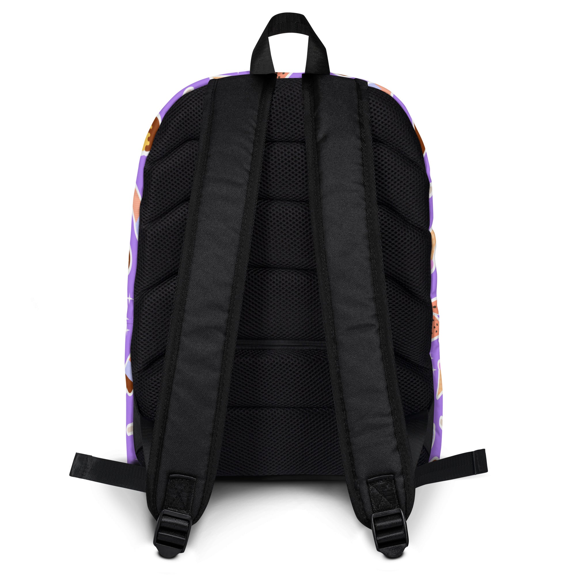 Girls Purple Ice Cream Backpack - Water-Resistant School Bag With Adjustable Padded Straps & Breathable Mesh Back