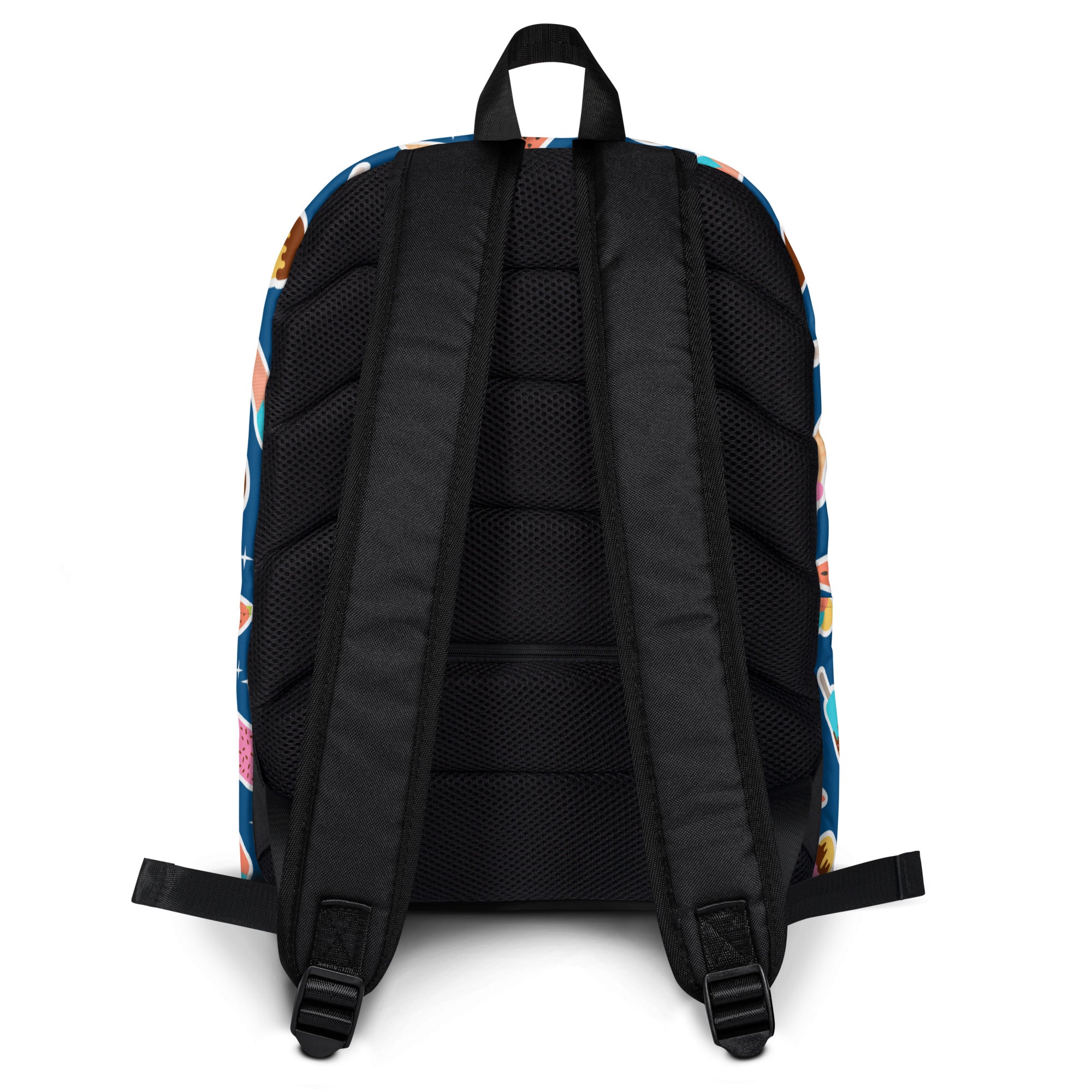 Girls Blue Ice Cream Backpack - Water-Resistant School Bag With Adjustable Padded Straps & Breathable Mesh Back