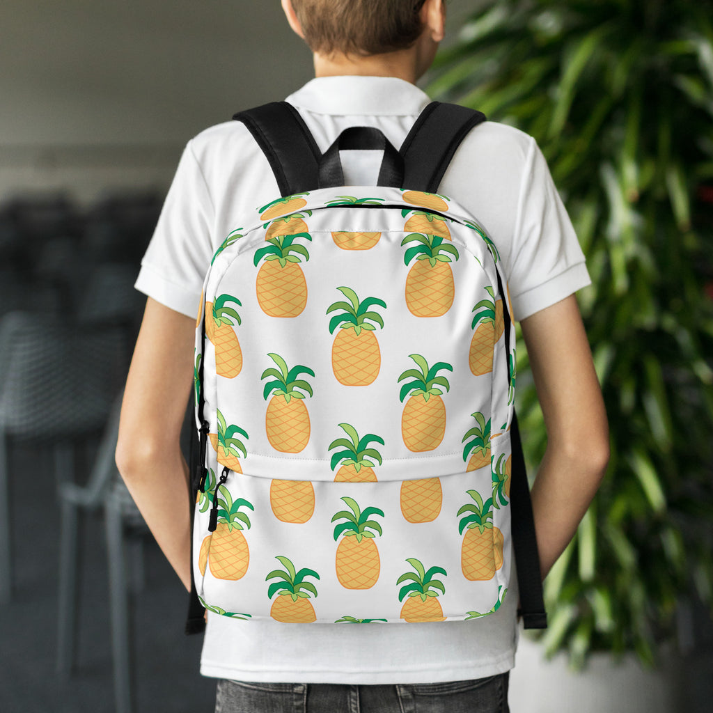Kids Pineapple Backpack - Water-Resistant School Bag With Adjustable Padded Straps & Breathable Mesh Back