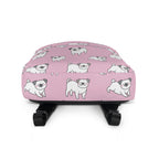 Girls Pink Pug Backpack
