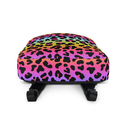 Girls Rainbow Leopard Backpack