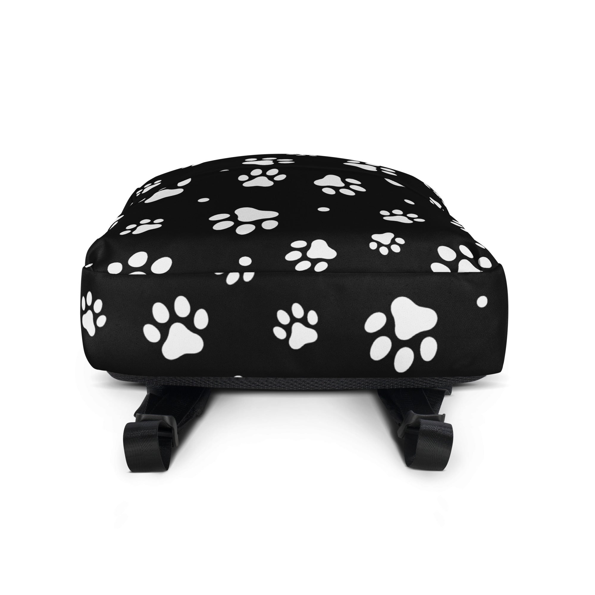 Kids Black Paw Print Backpack