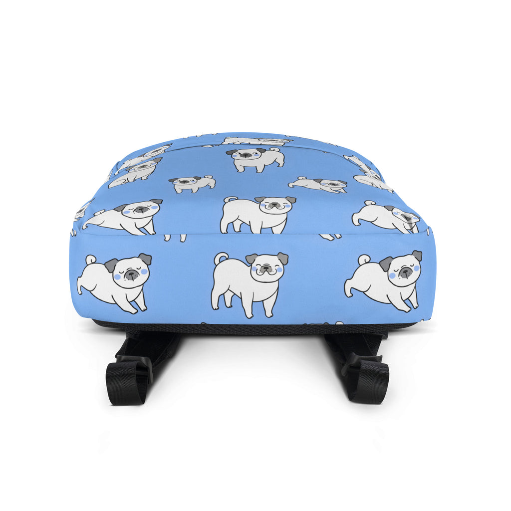 Kids Blue Pug Backpack