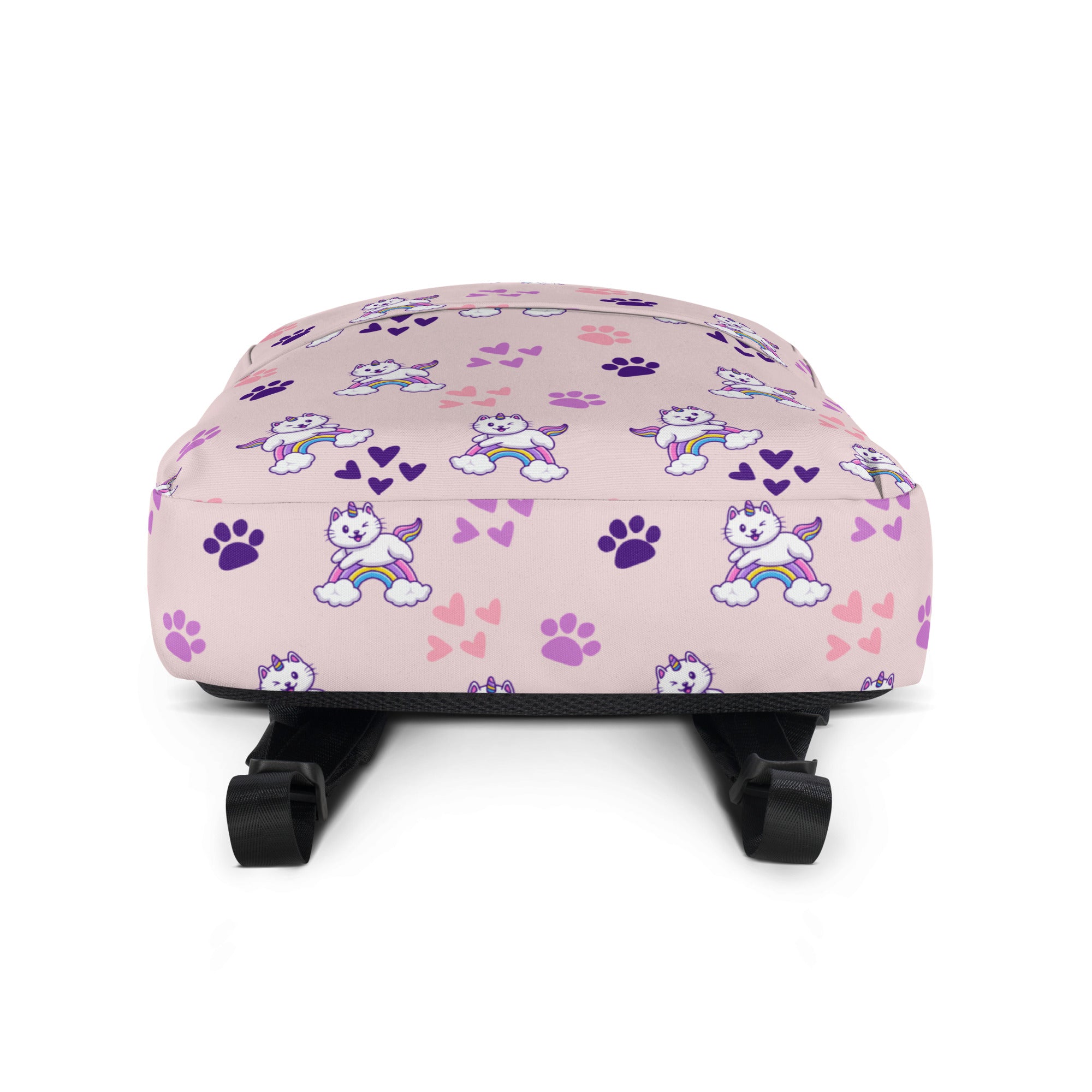 Girls Pink Caticorn Backpack - Water-Resistant School Bag With Adjustable Padded Straps & Breathable Mesh Back