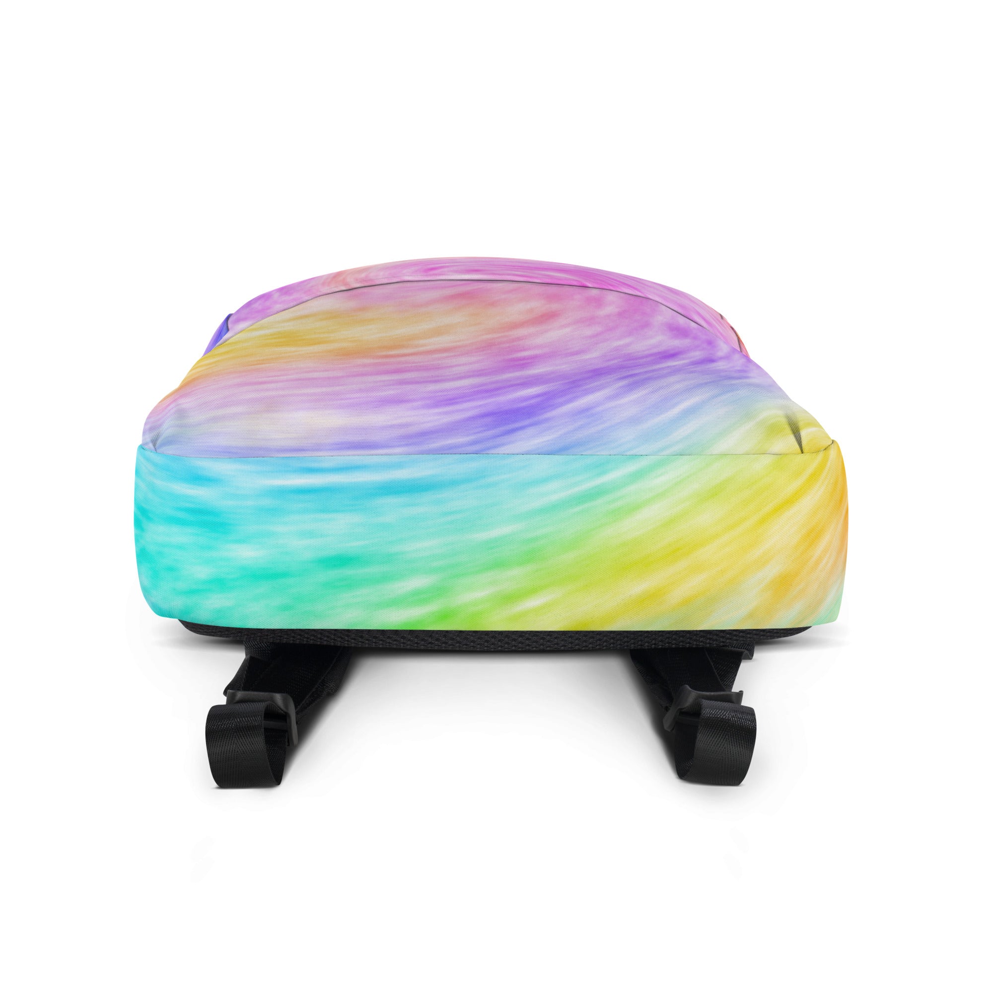 Kids Rainbow Tie Dye Backpack - Water-Resistant School Bag With Adjustable Padded Straps & Breathable Mesh Back