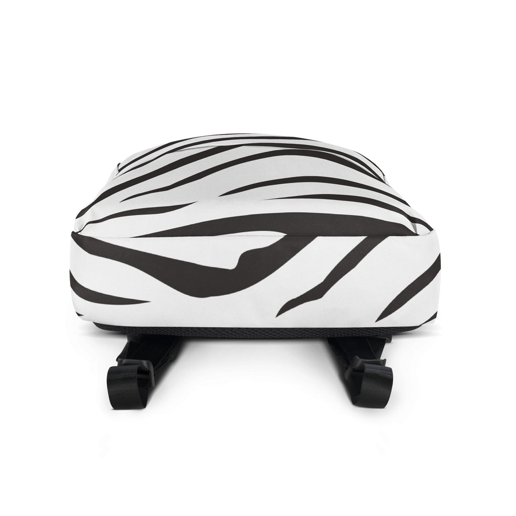 Kids Zebra Print Backpack - Water-Resistant School Bag With Adjustable Padded Straps & Breathable Mesh Back