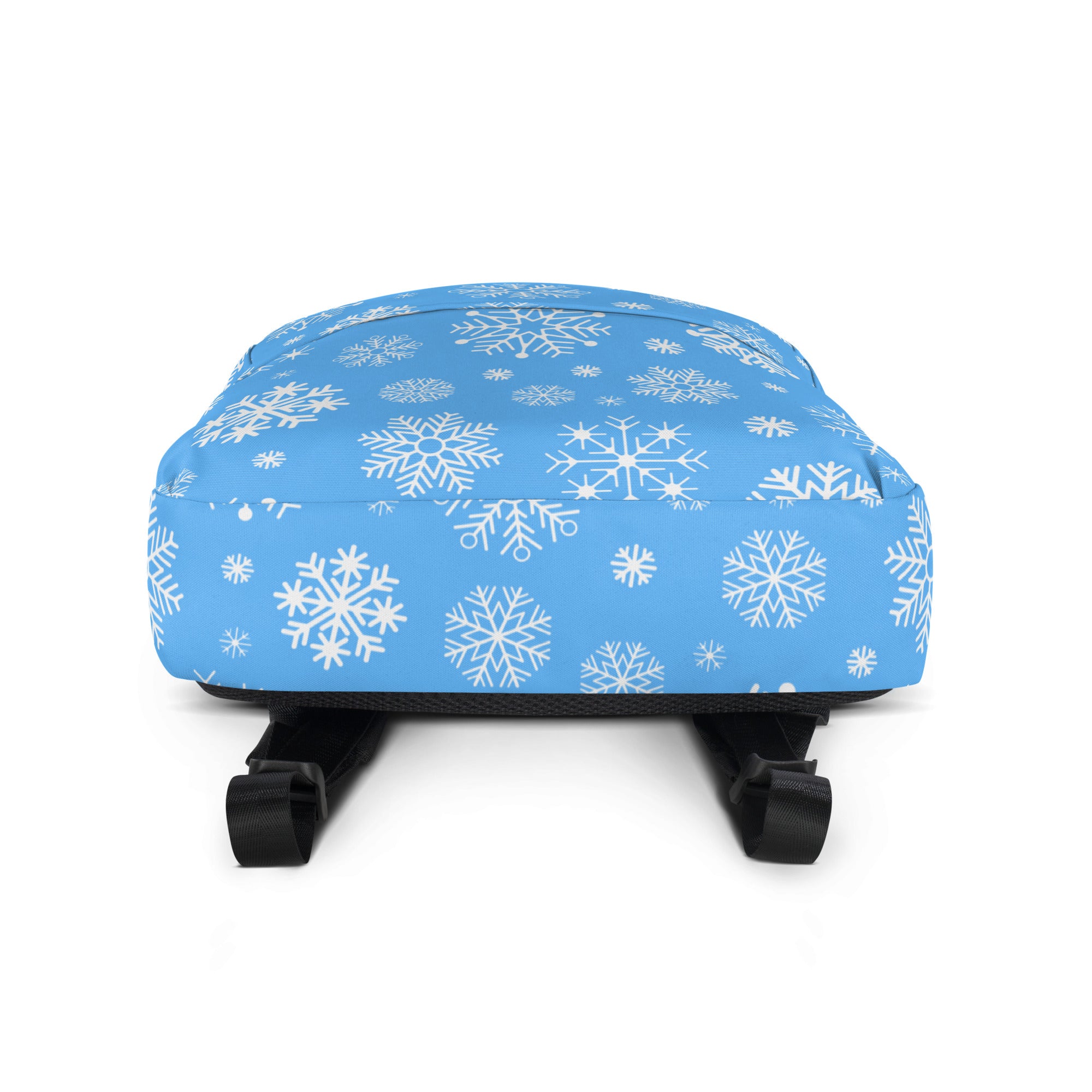 Kids Blue Snowflakes Backpack - Water-Resistant School Bag With Adjustable Padded Straps & Breathable Mesh Back