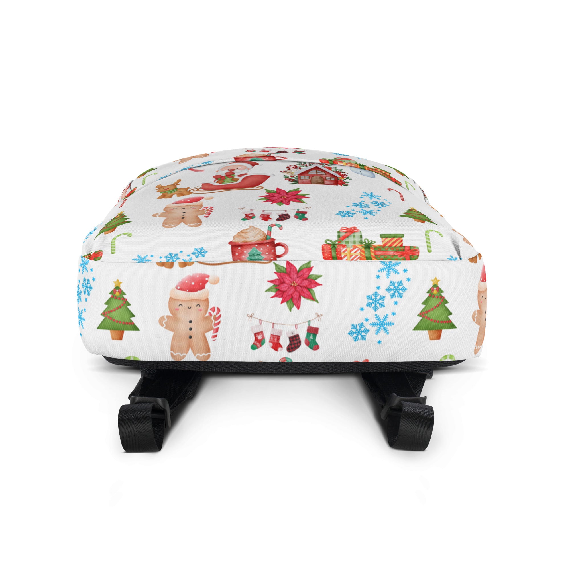 Kids Christmas Themed Backpack - Water-Resistant School Bag With Adjustable Padded Straps & Breathable Mesh Back