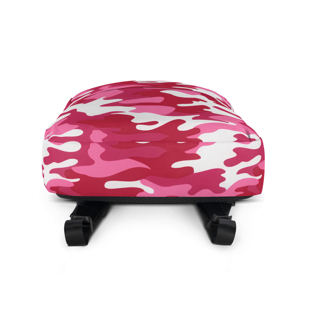 Girls Bright Pink Camouflage Backpack - Water-Resistant School Bag With Adjustable Padded Straps & Breathable Mesh Back