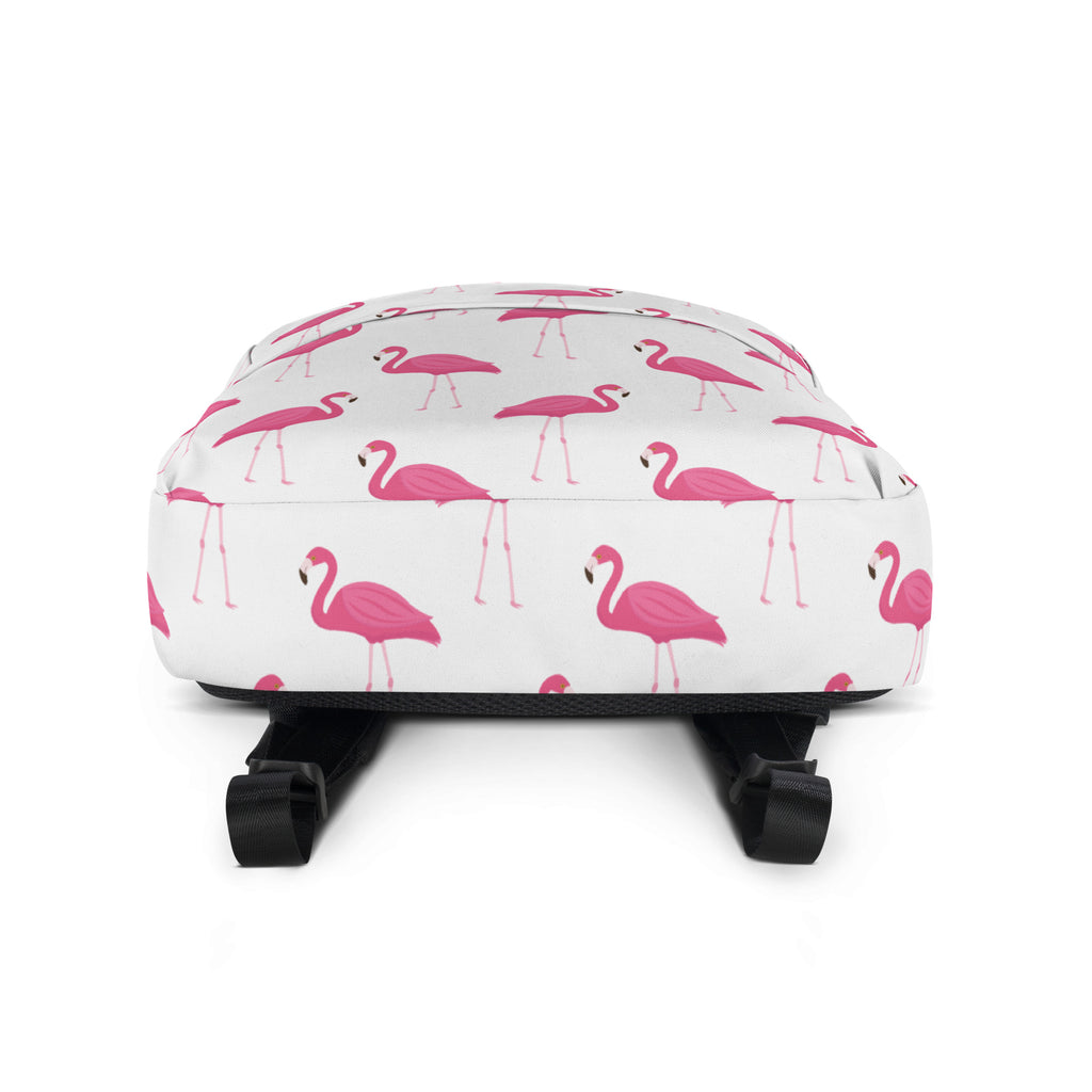 Girls Pink Flamingo Backpack - Water-Resistant School Bag With Adjustable Padded Straps & Breathable Mesh Back