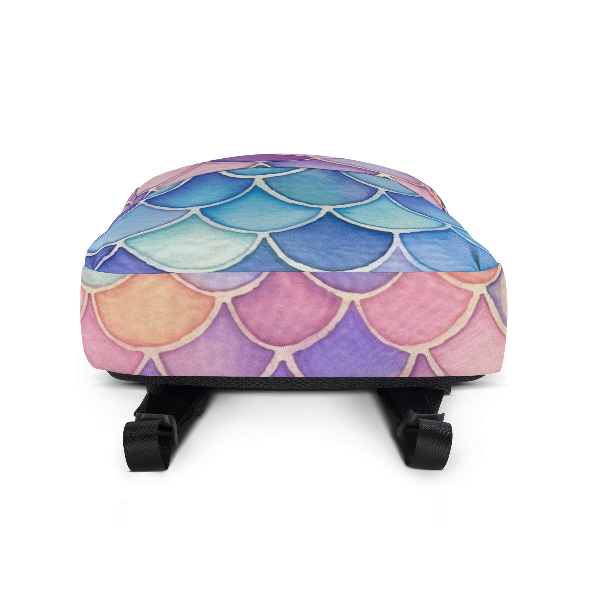 Girls Watercolor Mermaid Backpack - Water-Resistant School Bag With Adjustable Padded Straps & Breathable Mesh Back