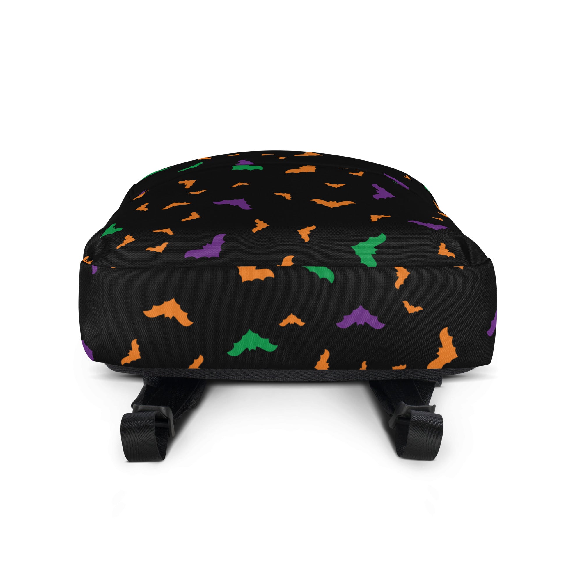 Kids Colorful Halloween Bat Backpack - Water-Resistant School Bag With Adjustable Padded Straps & Breathable Mesh Back