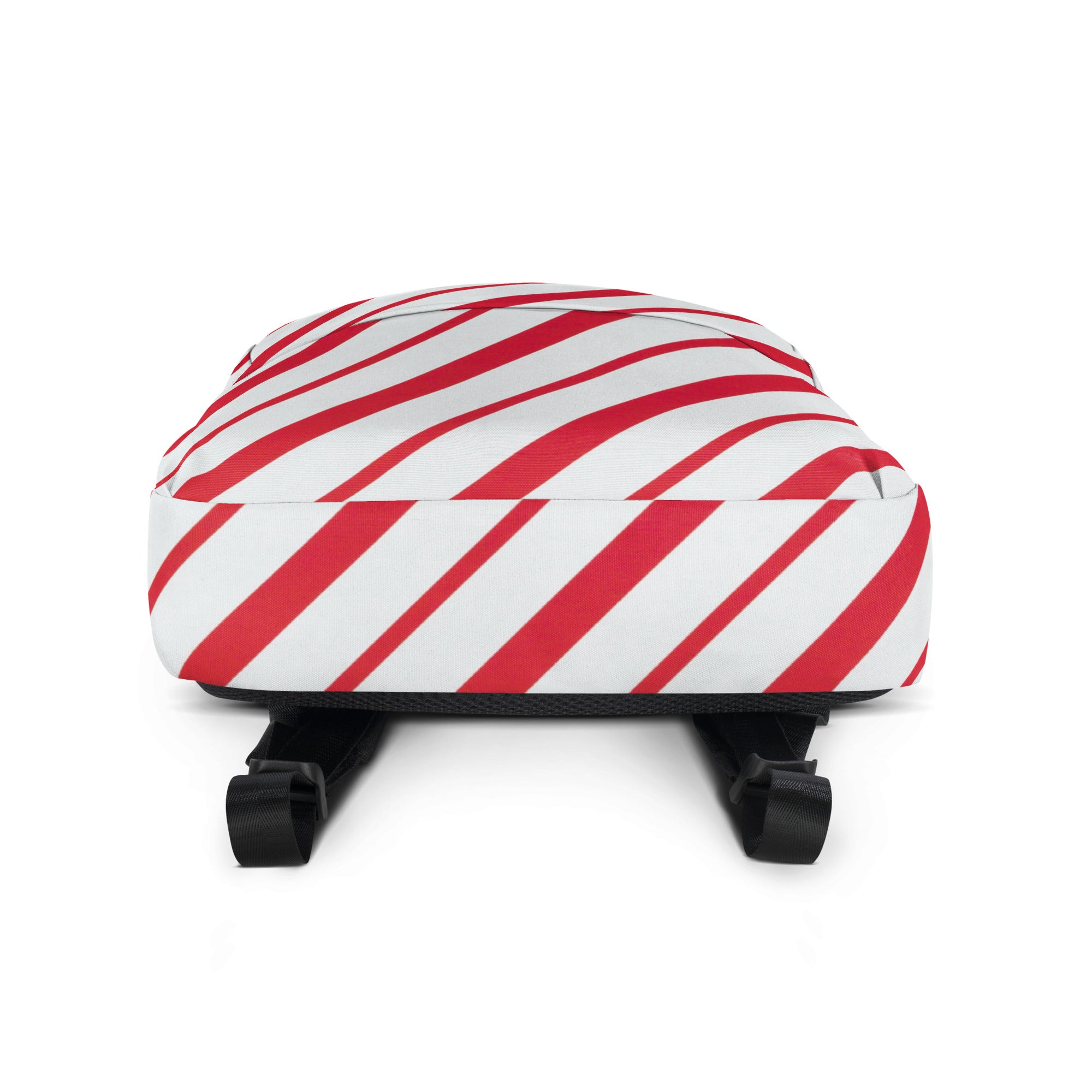 Kids Candy Cane Stripe Backpack - Water-Resistant School Bag With Adjustable Padded Straps & Breathable Mesh Back
