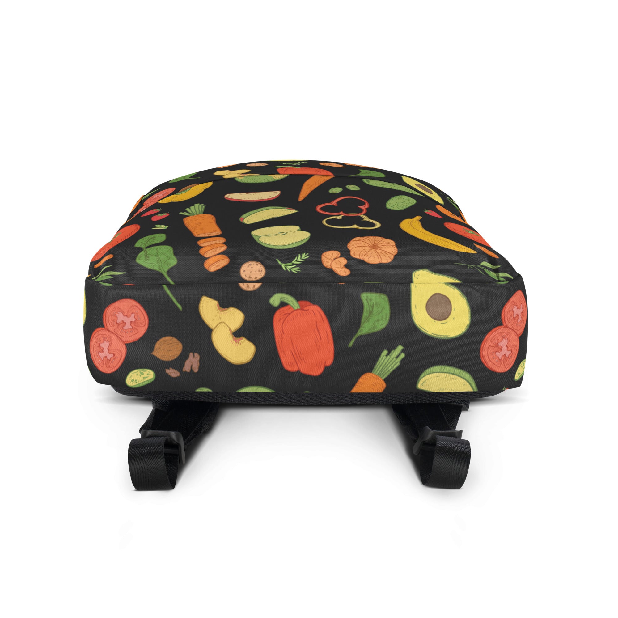 Kids Veggies & Fruit Backpack - Water-Resistant School Bag With Adjustable Padded Straps & Breathable Mesh Back
