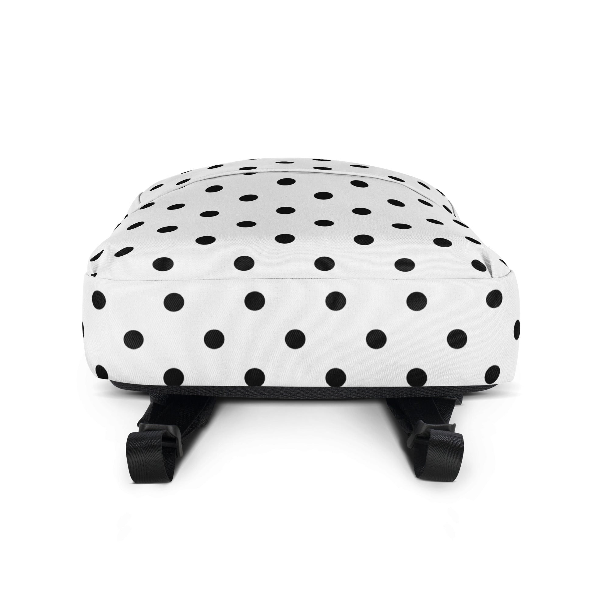 Kids White Polka Dot Backpack - Water-Resistant School Bag With Adjustable Padded Straps & Breathable Mesh Back