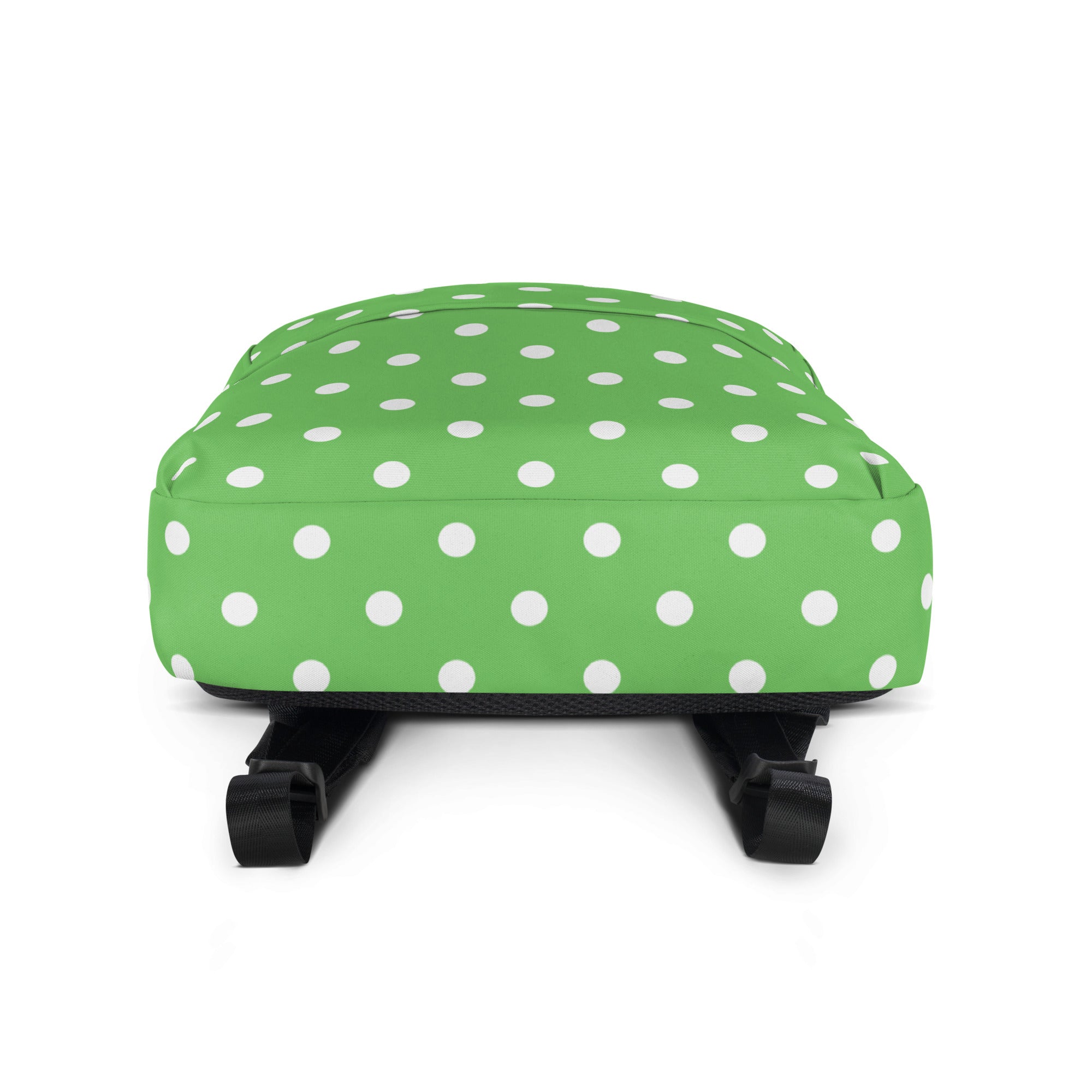 Kids Green Polka Dot Backpack - Water-Resistant School Bag With Adjustable Padded Straps & Breathable Mesh Back