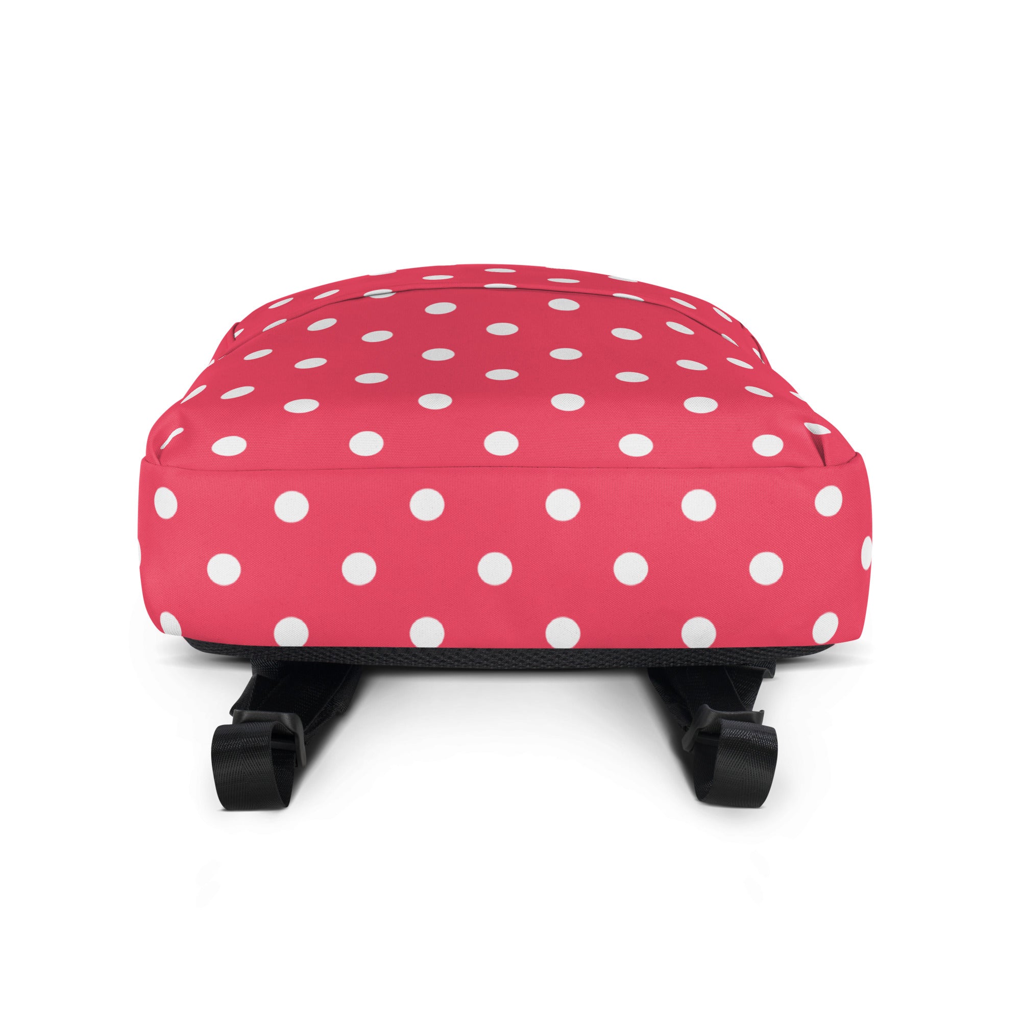 Girls Bright Pink Polka Dot Backpack - Water-Resistant School Bag With Adjustable Padded Straps & Breathable Mesh Back