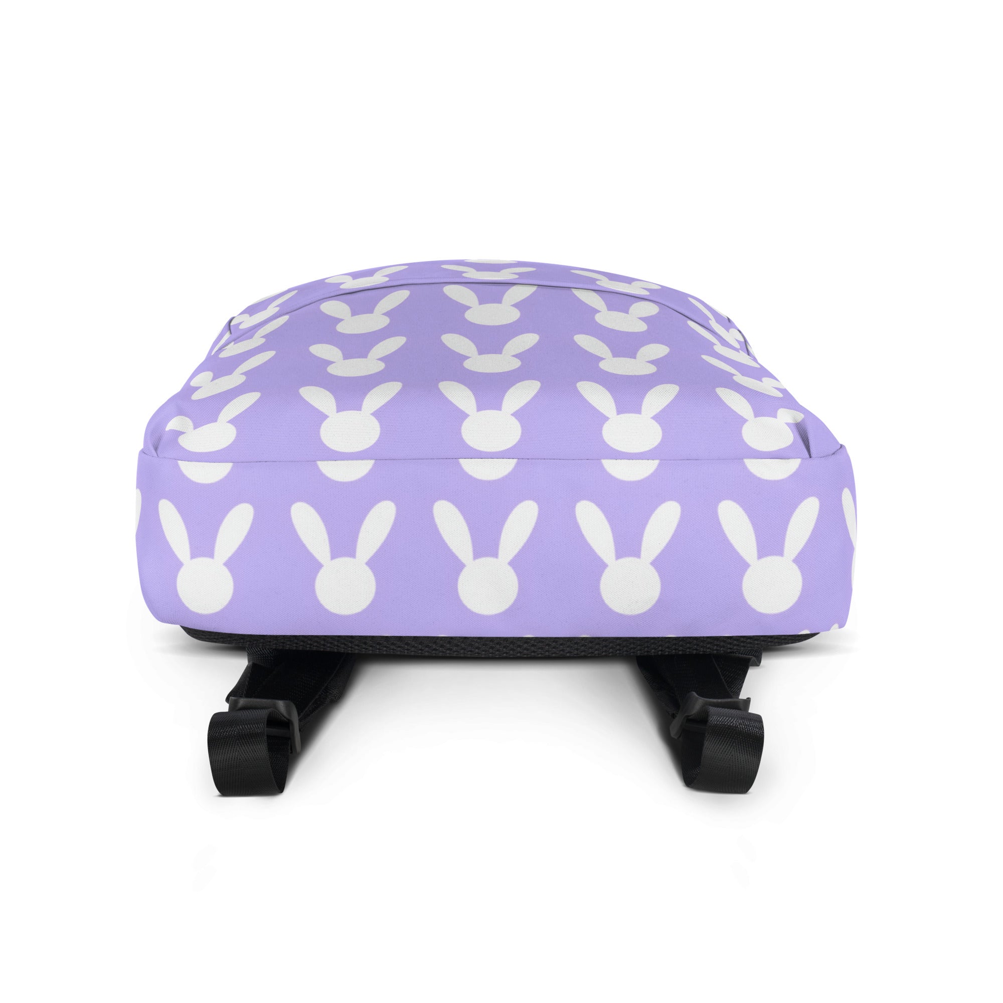 Girls Purple Bunny Backpack - Water-Resistant School Bag With Adjustable Padded Straps & Breathable Mesh Back
