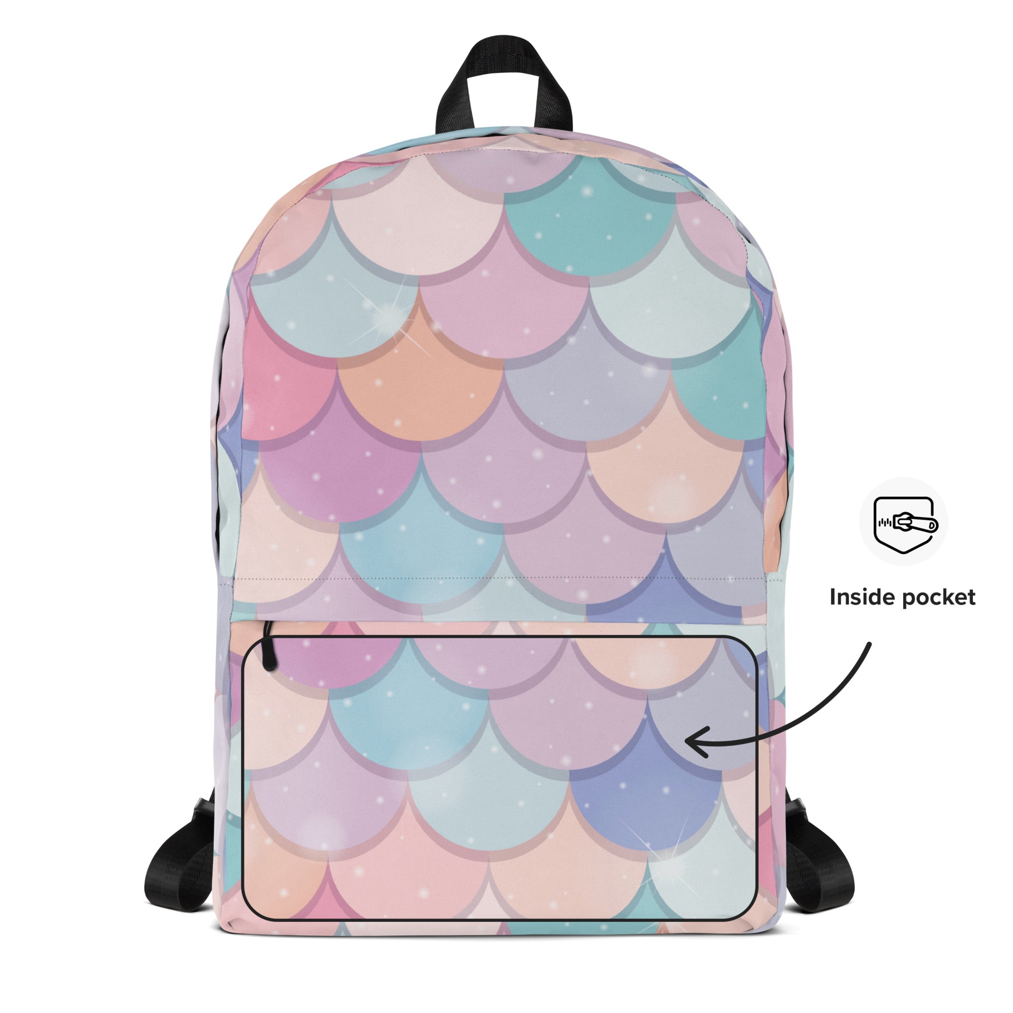 Girls Rainbow Mermaid Backpack