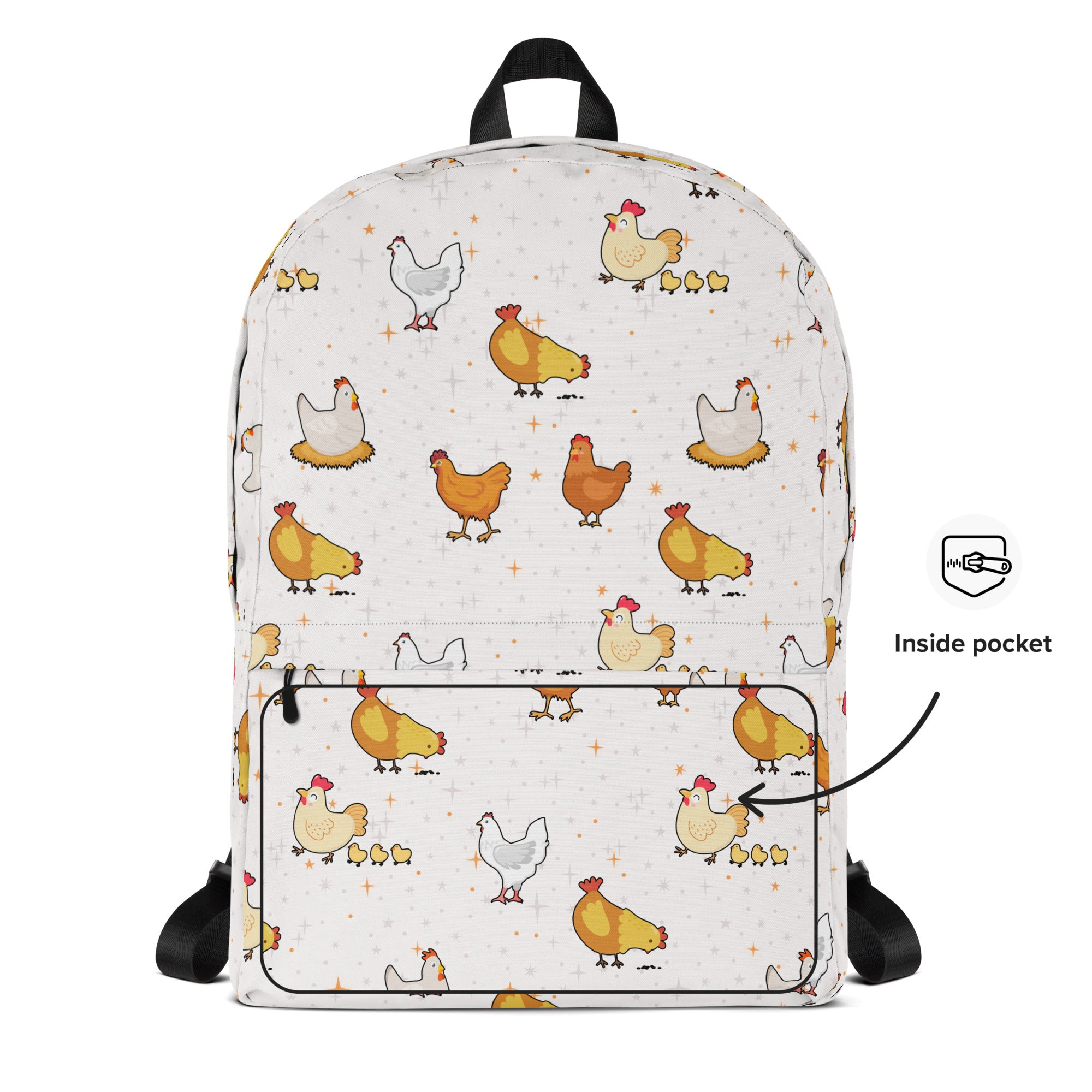 Kids Chicken Pattern Backpack