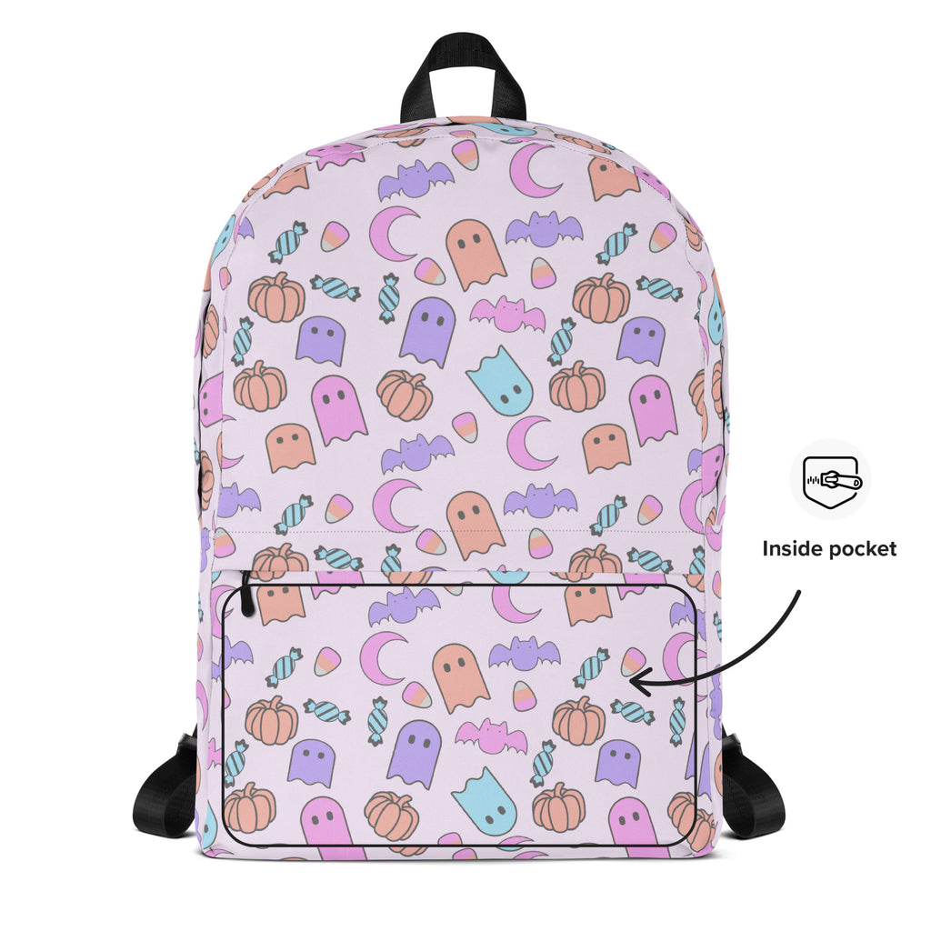 Girls Ghost Halloween Backpack - Water-Resistant School Bag With Adjustable Padded Straps & Breathable Mesh Back (Copy)