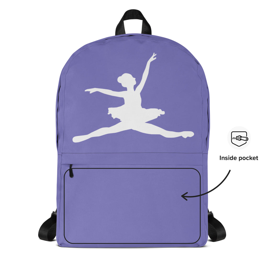 Girls Custom Ballerina Backpack - Water-Resistant School Bag With Adjustable Padded Straps & Breathable Mesh Back