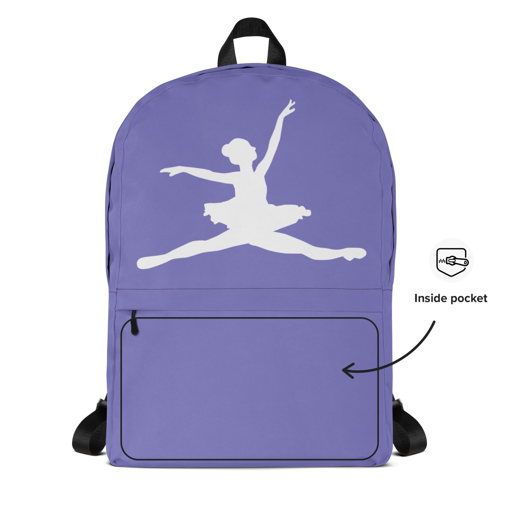 Girls Custom Ballerina Backpack - Water-Resistant School Bag With Adjustable Padded Straps & Breathable Mesh Back