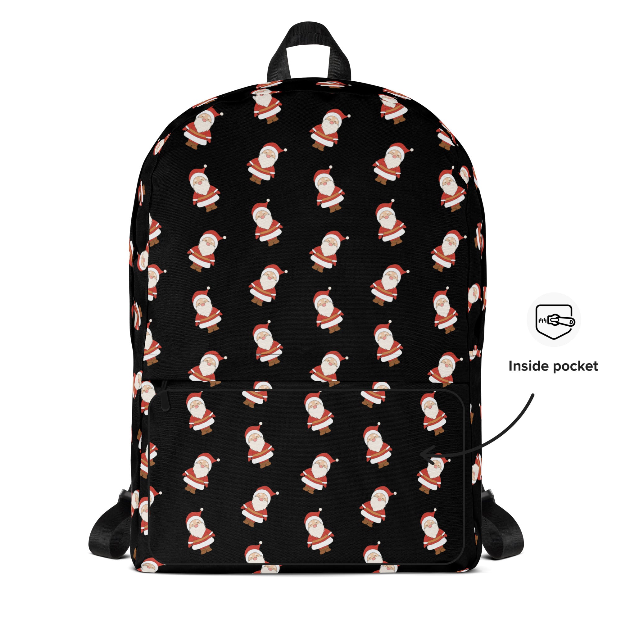 Kids Santa Backpack - Water-Resistant School Bag With Adjustable Padded Straps & Breathable Mesh Back