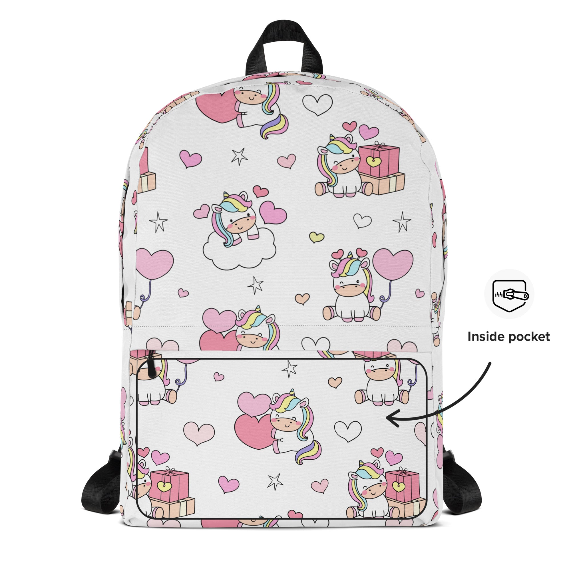 Girls Unicorn Birthday Backpack - Water-Resistant School Bag With Adjustable Padded Straps & Breathable Mesh Back