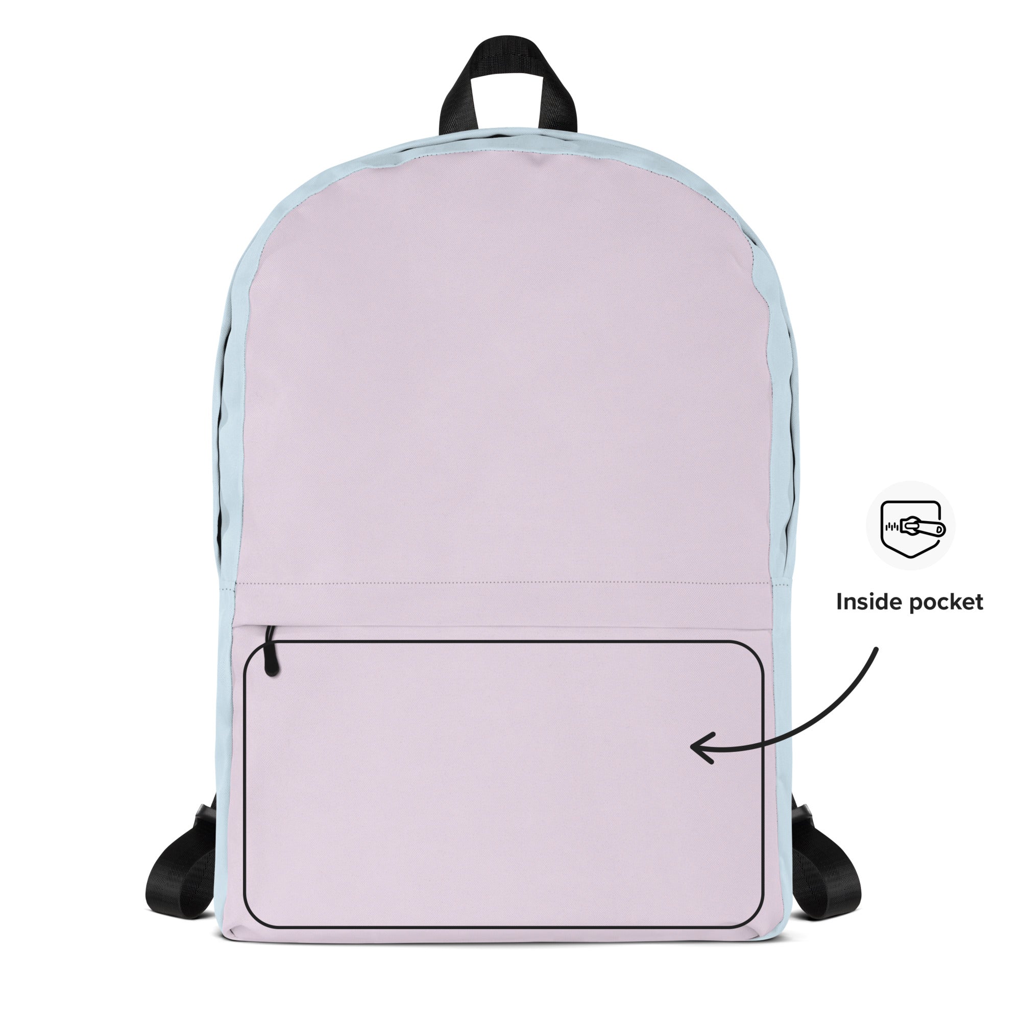 Girls Cotton Candy Color Block Backpack - Water-Resistant School Bag With Adjustable Padded Straps & Breathable Mesh Back