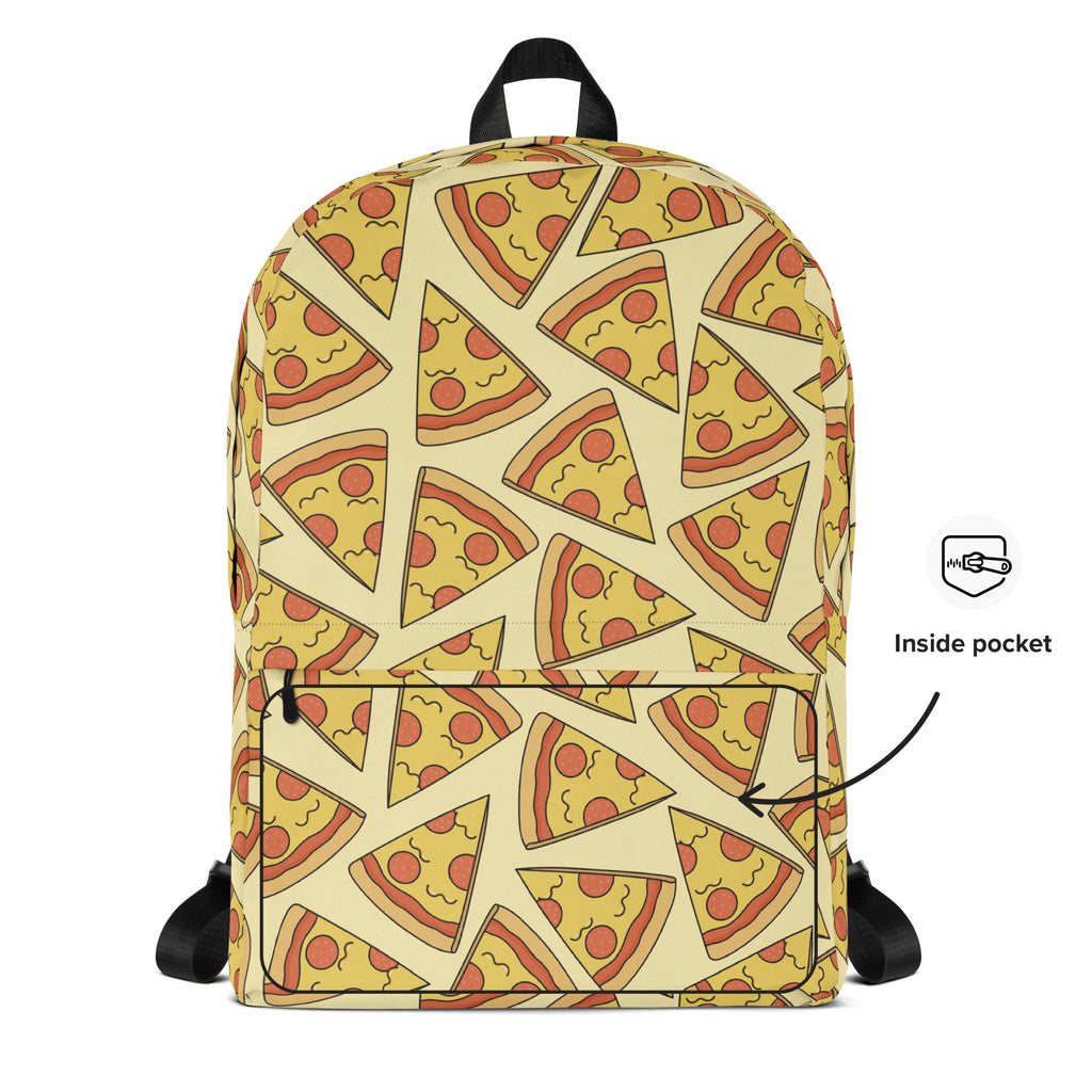 Kids Pizza Slice Backpack - Water-Resistant School Bag With Adjustable Padded Straps & Breathable Mesh Back