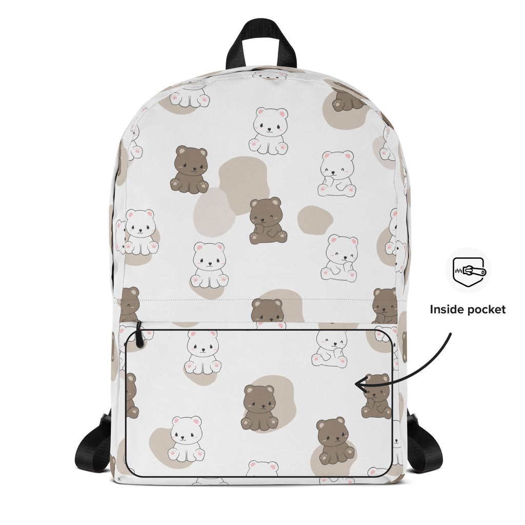 Kids Teddy Bear Backpack - Water-Resistant School Bag With Adjustable Padded Straps & Breathable Mesh Back