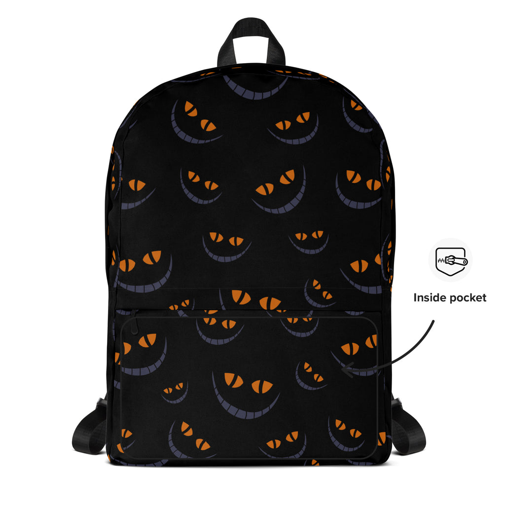 Girls Black Cat Backpack - Water-Resistant School Bag With Adjustable Padded Straps & Breathable Mesh Back