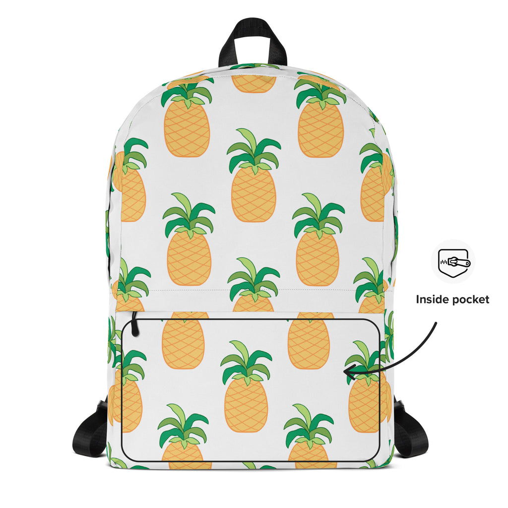 Kids Pineapple Backpack - Water-Resistant School Bag With Adjustable Padded Straps & Breathable Mesh Back