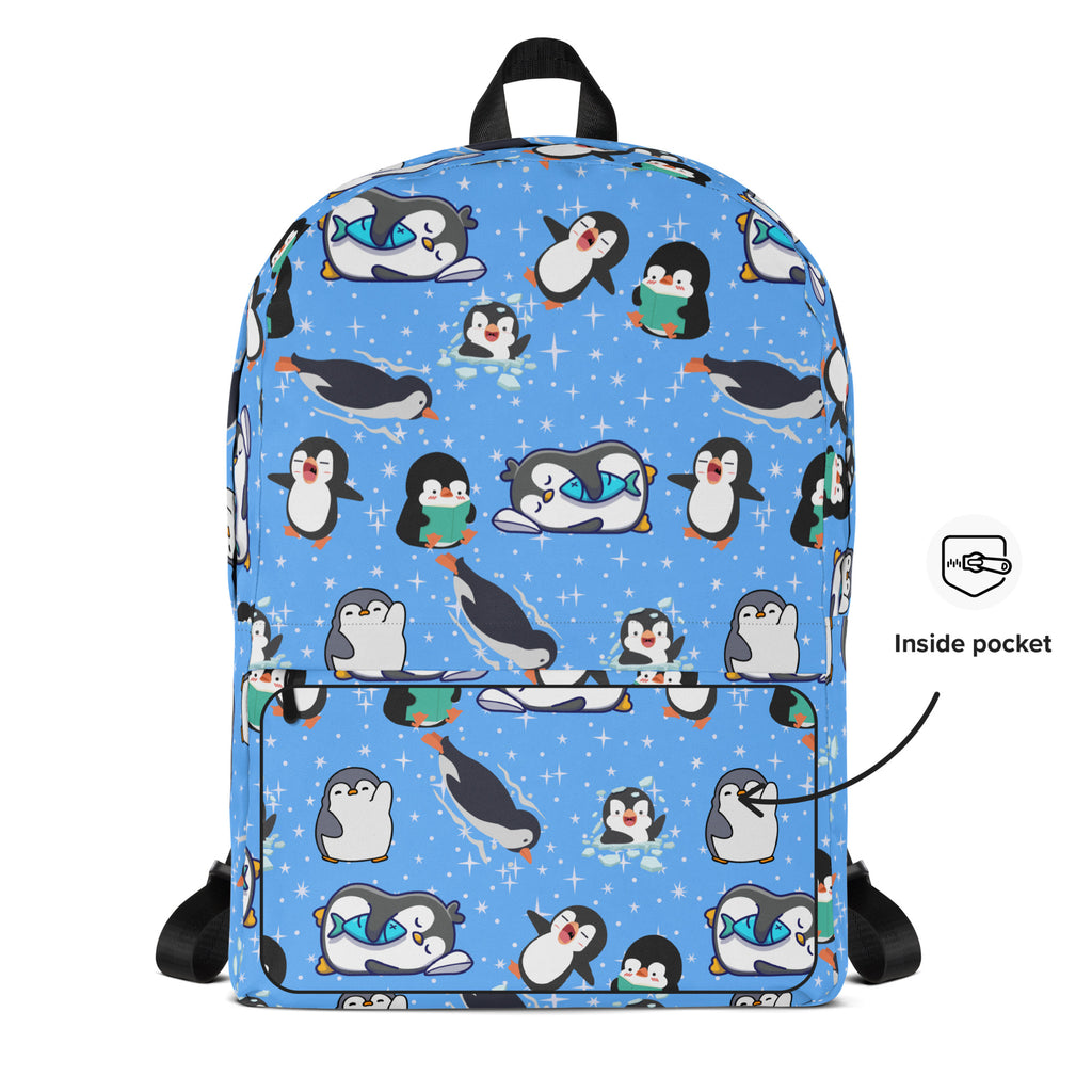 Kids Penguin Backpack - Water-Resistant School Bag With Adjustable Padded Straps & Breathable Mesh Back