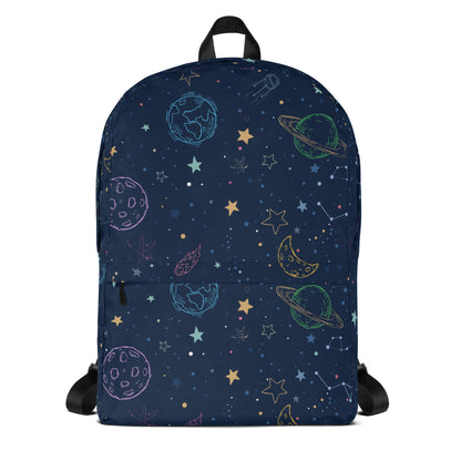 Kids Colorful Galaxy Space Backpack