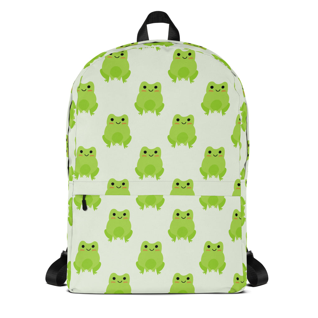 Kids Green Frog Backpack