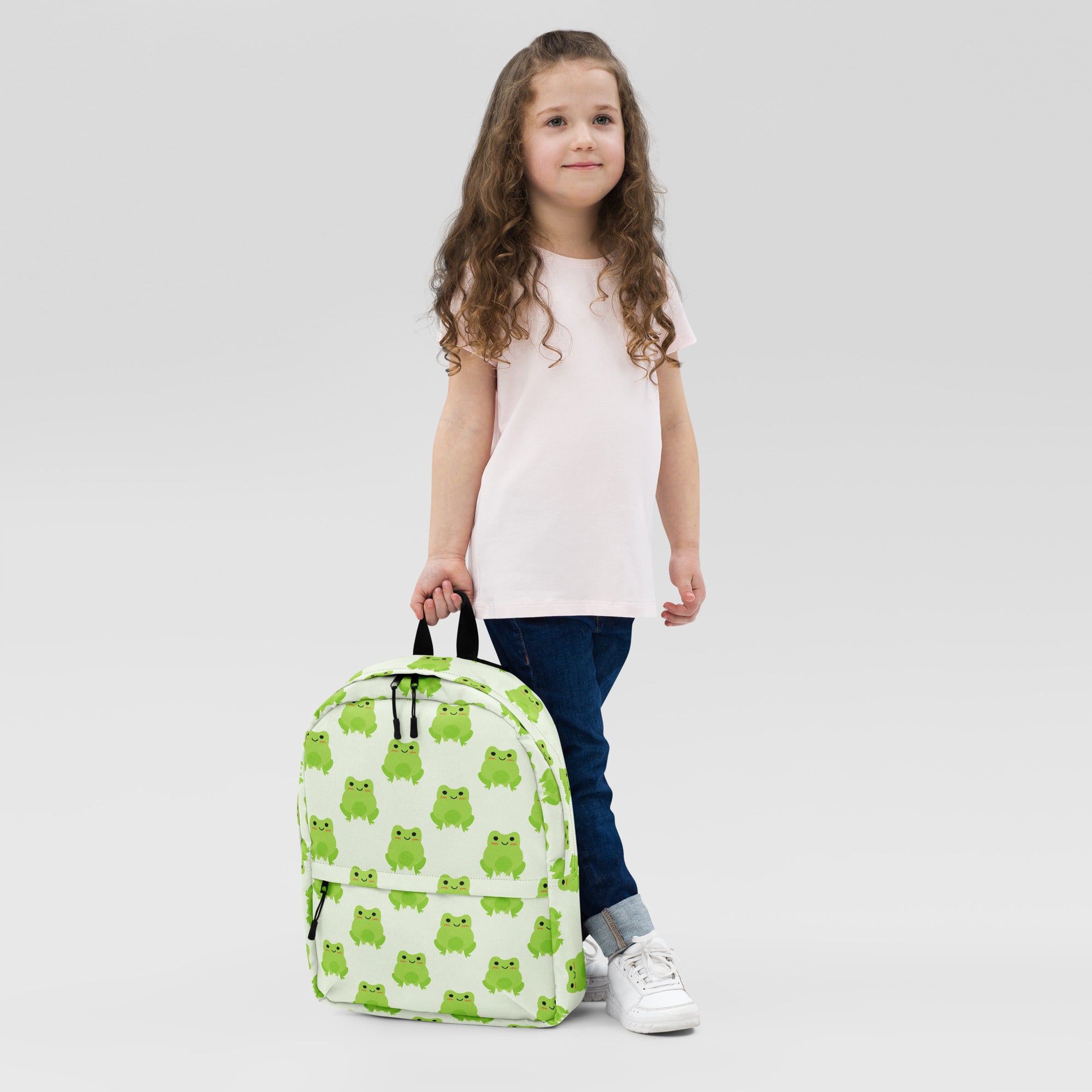 Kids Green Frog Backpack