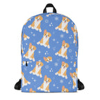 Kids Blue Corgi Dog Backpack