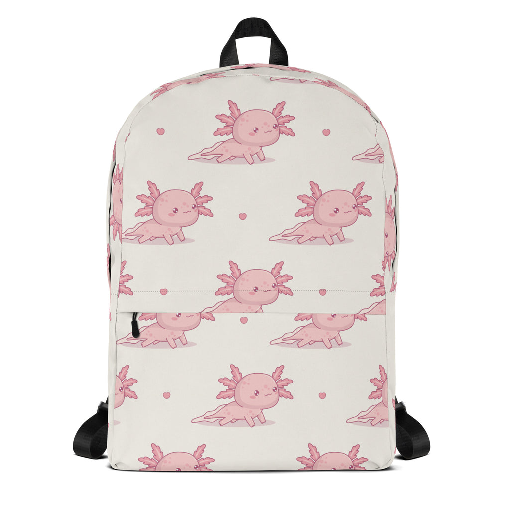 Girls Pink Axolotl Backpack