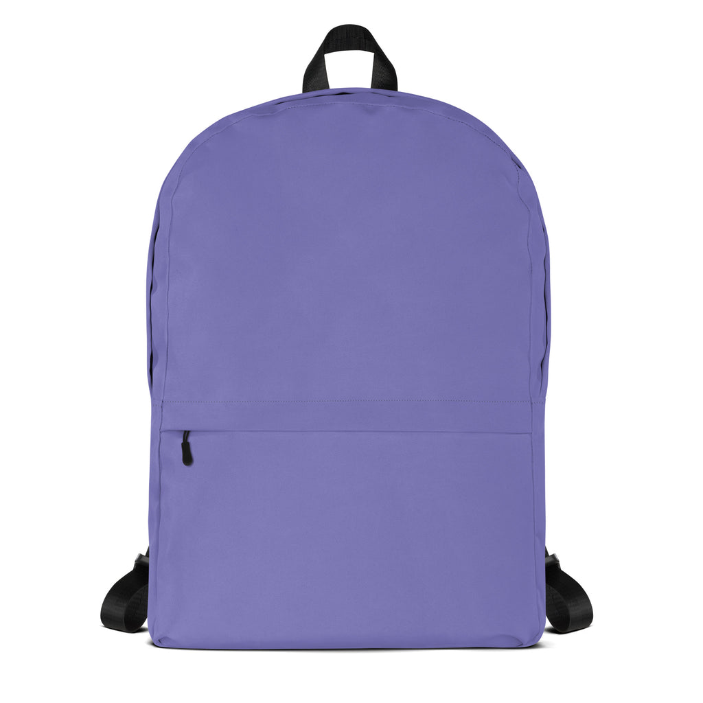 Girls purple backpack with black straps and top handle suitable for school or daily use