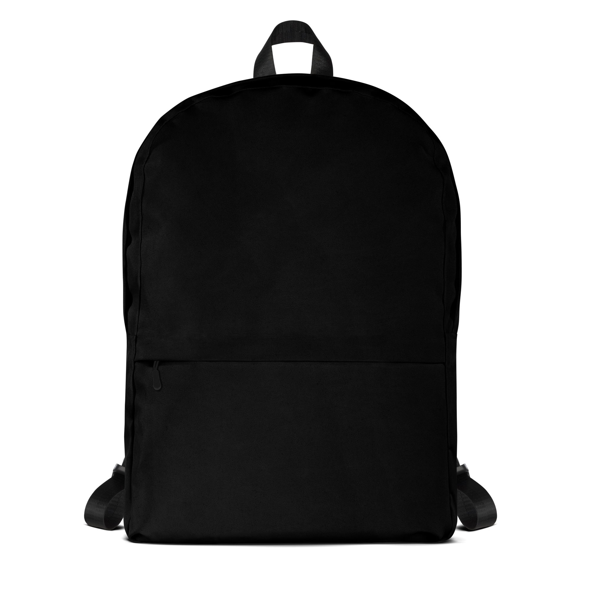 Kids black nylon backpack with top handle and side straps designed for durability and everyday use