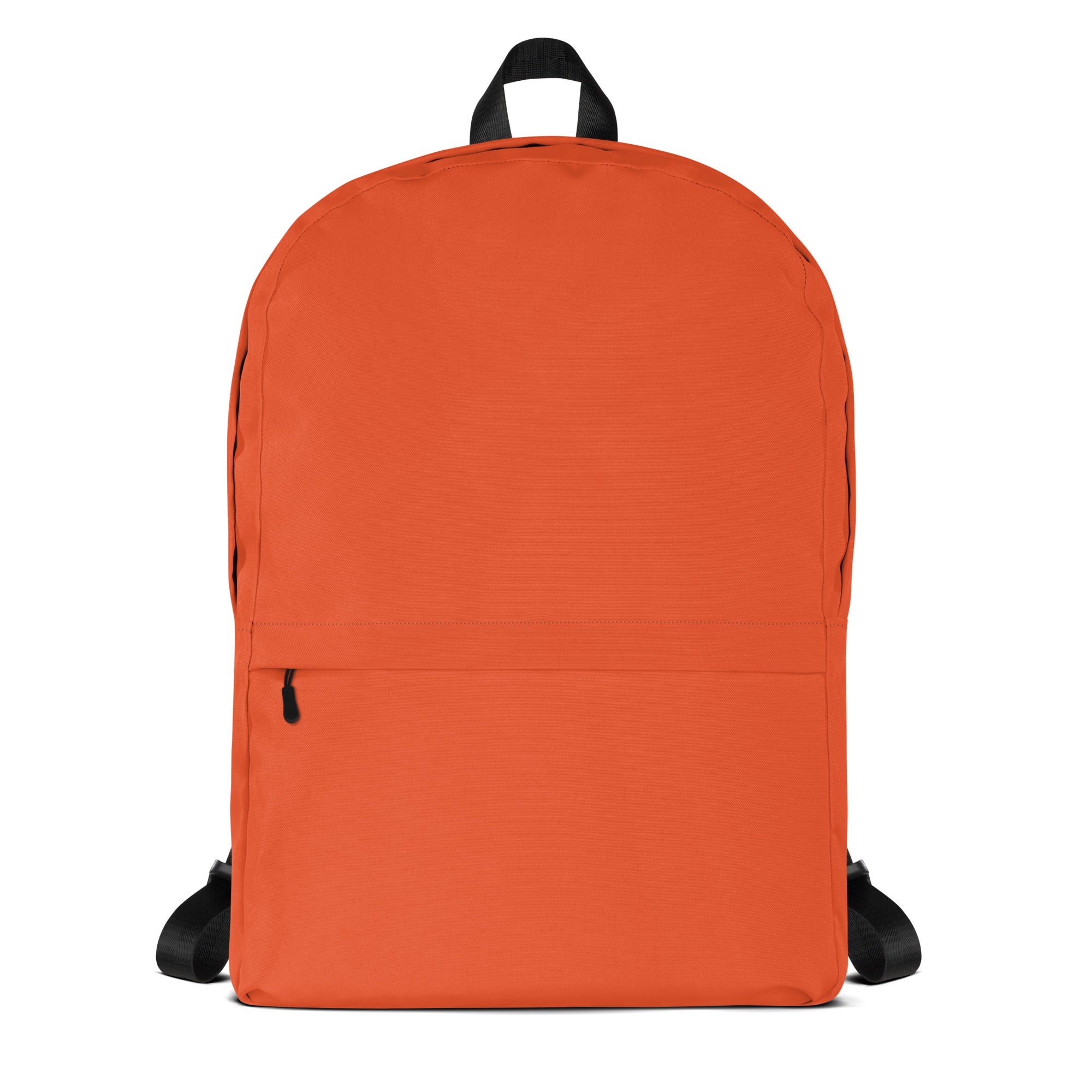 Kids orange backpack with black straps and top handle designed for durable everyday use